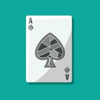 Ace Spade Gambling Card vector