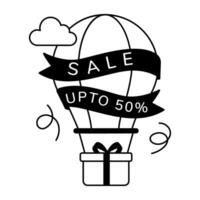 Trendy Air Promotion vector
