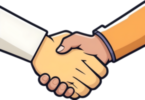 ai generiert Hand Shake Clip Art ai generativ png