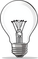 AI generated a cartoon light bulb ai generative png