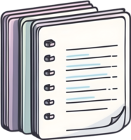 AI generated document file png  cartoon style ai generative