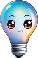 AI generated a cartoon light bulb ai generative png