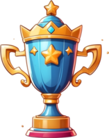 ai gerado dourado troféu copo clipart ai generativo png