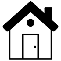 cute house illustration png