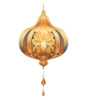 AI generated illustration of lantern with chinese new year ornament ai generative png