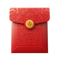 AI generated illustration of red chinese new year envelope ai generative png