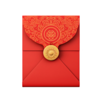 AI generated illustration of red chinese new year envelope ai generative png