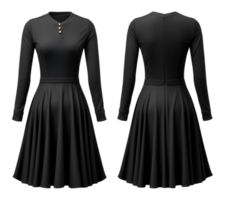 ai generiert schwarz Damen Kleid Attrappe, Lehrmodell, Simulation, generativ ai png