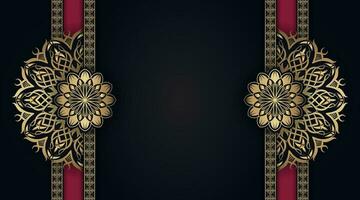 luxury background with mandala ornament vector