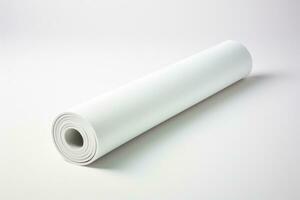 AI Generated Domestic hygiene white textured paper object disposable napkin closeup sheet towel photo
