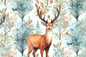 ai generado Navidad naturaleza blanco linda salvaje ilustración Arte modelo textura gráfico diseño tarjeta foto