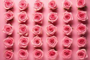 ai generado naturaleza rosado flora romántico textura antecedentes enamorado decoración fondo de pantalla flor foto