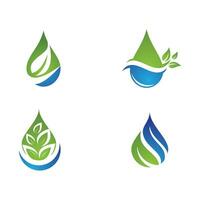 water drop Logo Template vector