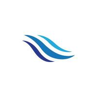 Water wave icon vector