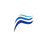 Water wave icon vector