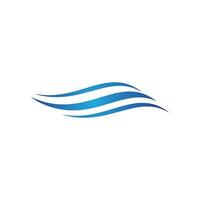 Water wave icon vector