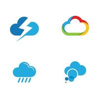 Cloud template vector