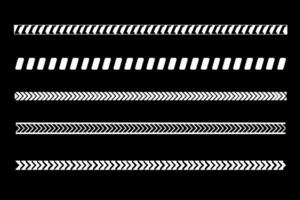 Set abstract line template design vector