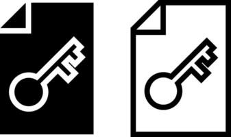 authorization icon, document security sign symbol, glyph and line style. Vector illustration