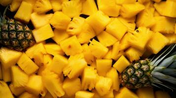 AI Generated Slice cut background fruit raw natural food yellow vegetable chopped cube cooking mango photo