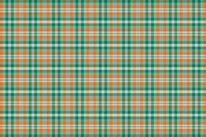 Tartan plaid pattern with texture and retro color. vector