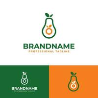 aguacate y naranja logo, adecuado para negocio relacionado a aguacate y naranja vector