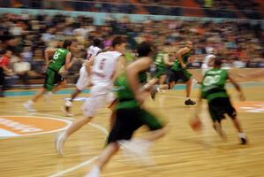 vista del juego de baloncesto foto