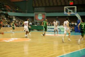 vista del juego de baloncesto foto