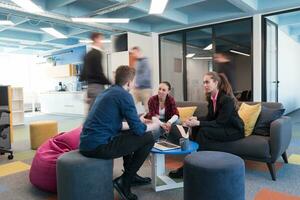 People working in the office photo