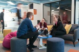 People working in the office photo