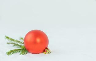 Christmas background with Christmas ornament photo