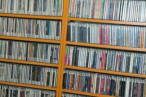 CD music collection photo