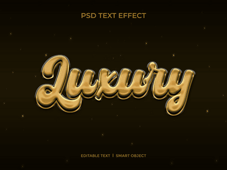 Luxury text effect psd