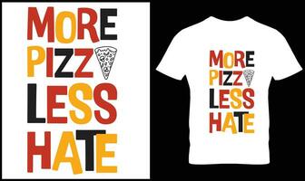 Pizza t-shirt design vector graphic.