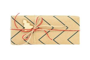 Christmas gift box isolated photo