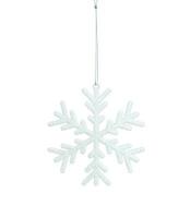 Snowflake isolated on white photo