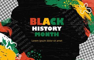 black history month background vector