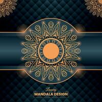 diseño de mandala de lujo vector