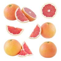 Set of grapefruits photo