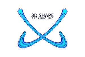 Vector abstract 3d shape background design elements