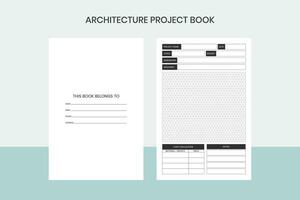 Architecture Project Book Free Template vector