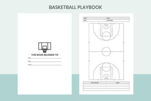 Basketball Playbook Free Template vector