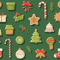 Christmas seamless pattern background vector