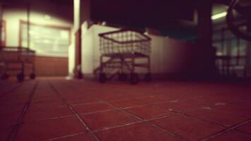 aged and worn vintage wash and dry laundromat photo