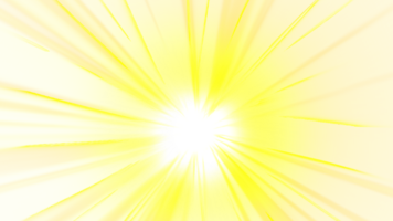 Sol raios luz efeito png