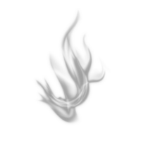 blanc ondulé fumée effet png