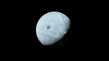Luna de cerca demostración el detalles de el lunar superficie foto