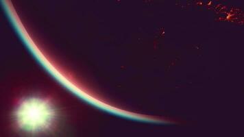planeta tierra globo ver desde espacio demostración realista tierra superficie foto