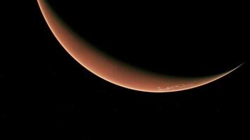 Orbiting Planet Mars in deep space photo