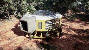 Futuristic hotel in the australian bush photo